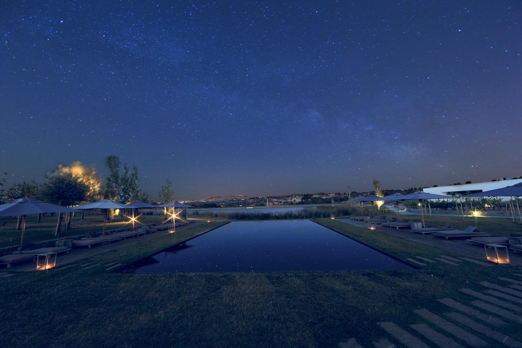 A starry sky at L'AND Vineyards Hotel in Montemor-o-Novo, near Evora, Portugal