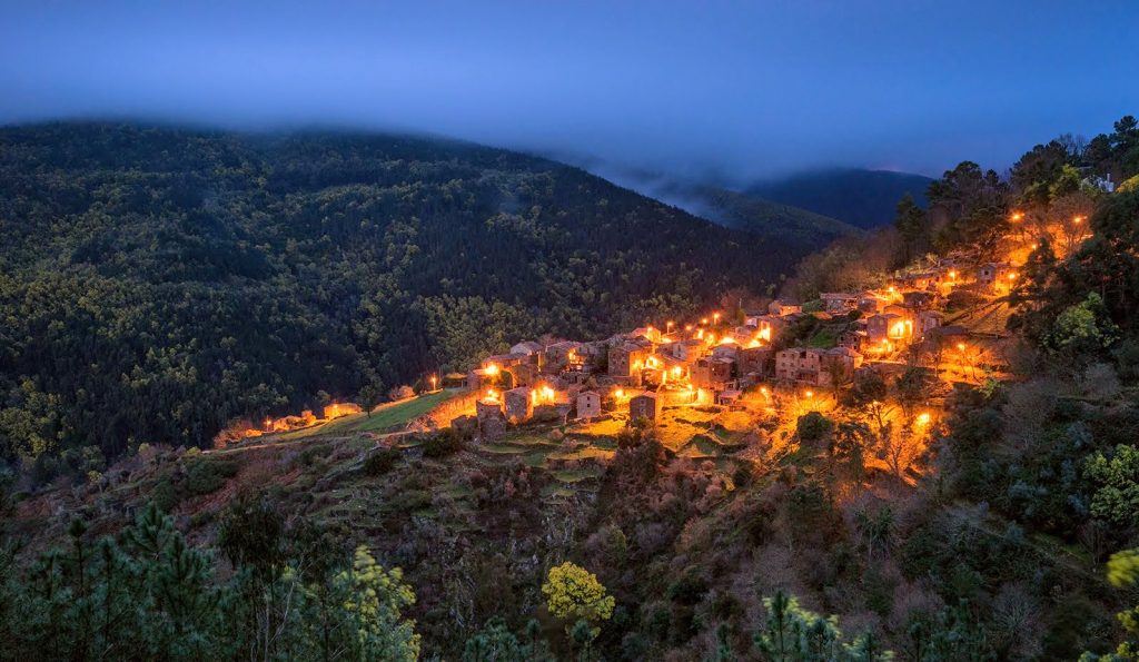 Talasnal village at night