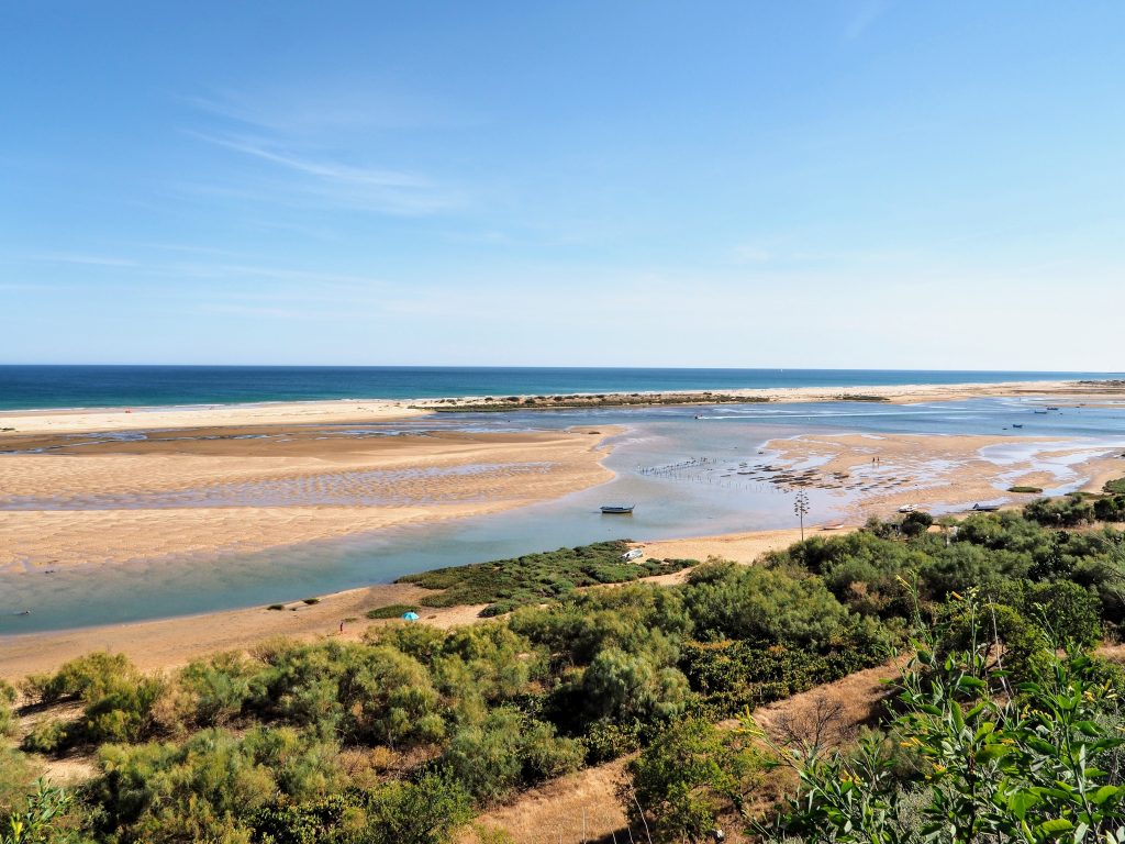 Lagoon and ocean, Cacela Velha, Portugal