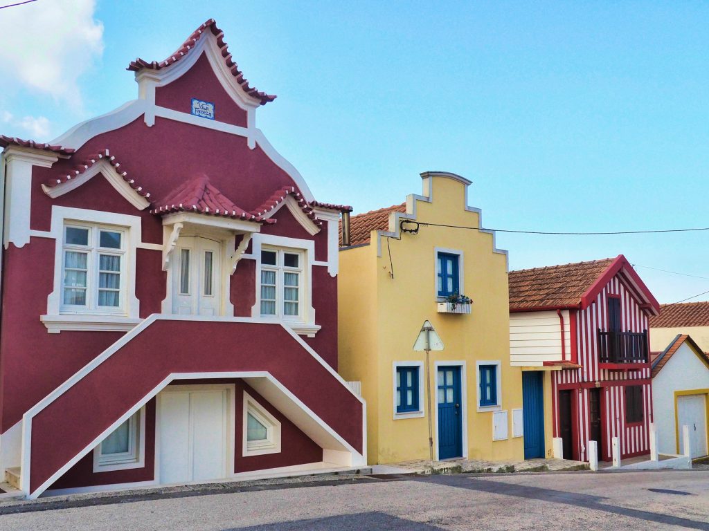 Colorful Buildings in Costa Nova