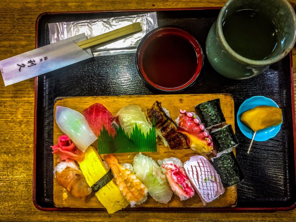 sushi in Osaka