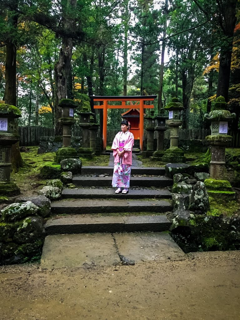 Woman standing in Nara Park