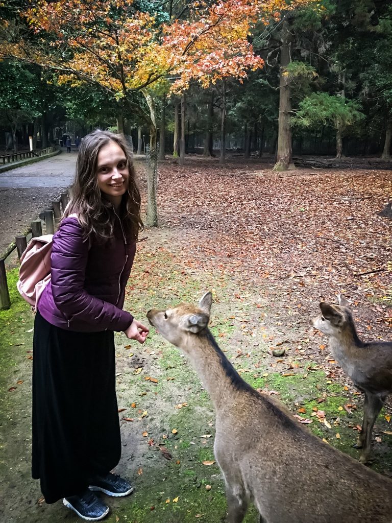 Me with deers in nara Park