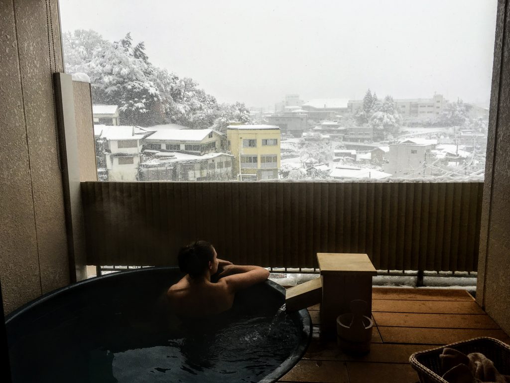 Bathing at Ryokan