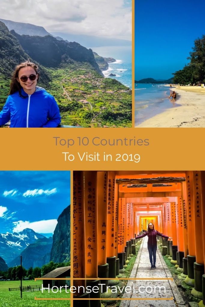 Top 10 Countries to visit in 2019-Pin