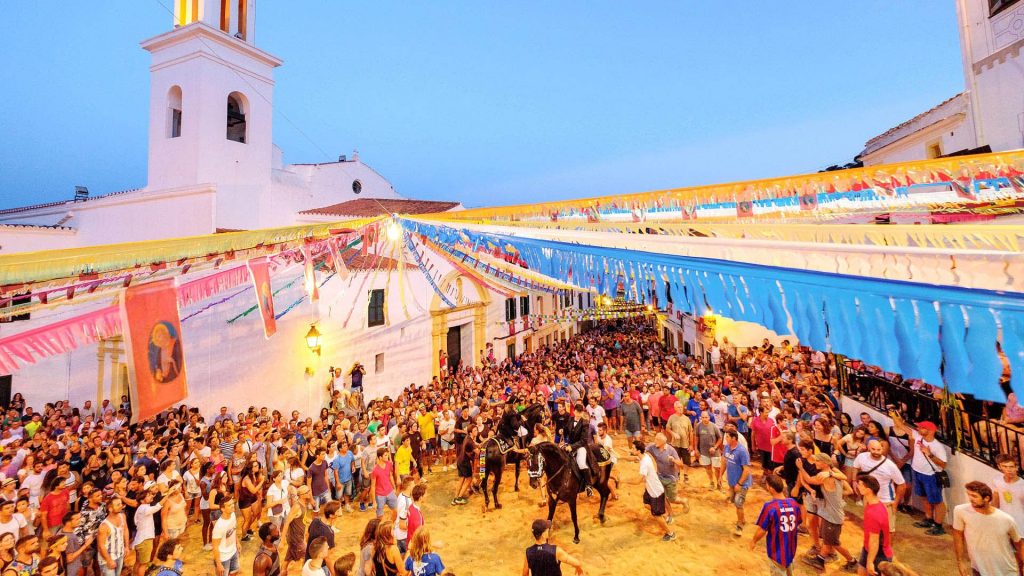 Party during the Fiestas de Menorca